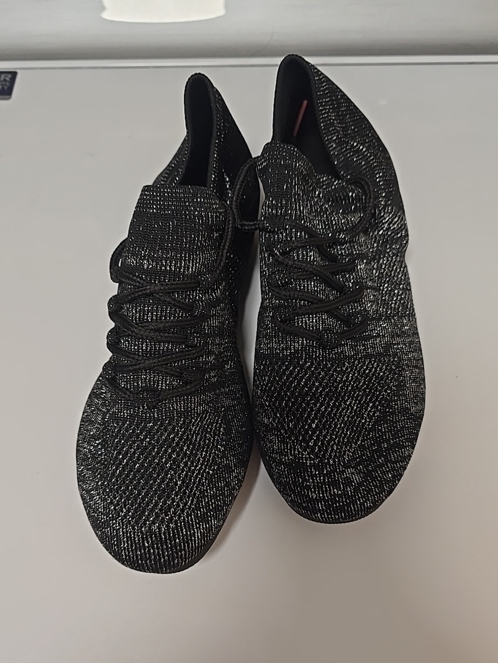 Women's Black/Silver Dance Lace-Up Shoes